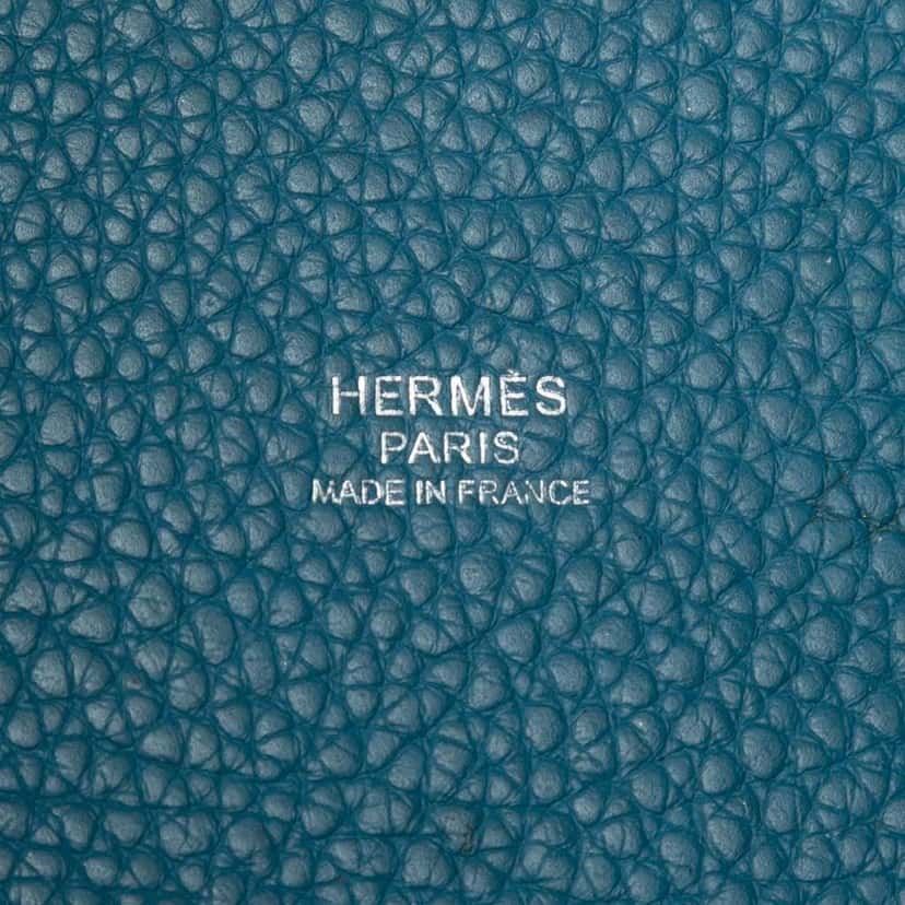Hermès Clemence Picotin Lock 18 Blue Leather Very good condition - Box View