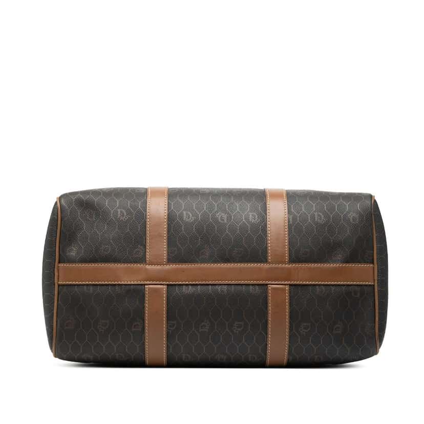 Dior Honeycomb Coated Canvas Boston Bag Black Canvas Good condition - Inside View
