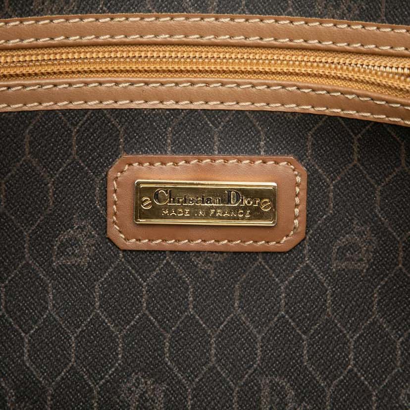 Dior Honeycomb Coated Canvas Boston Bag Black Canvas Good condition - Box View