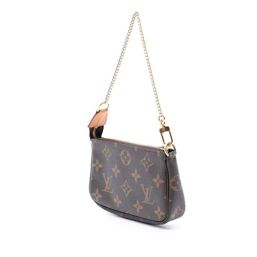Louis Vuitton Monogram Mini Pochette Accessoires Brown Very good condition - Back View