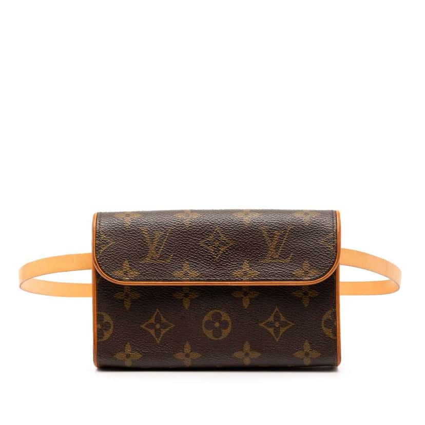 Louis Vuitton Monogram Pochette Florentine Brown Good condition - Front View