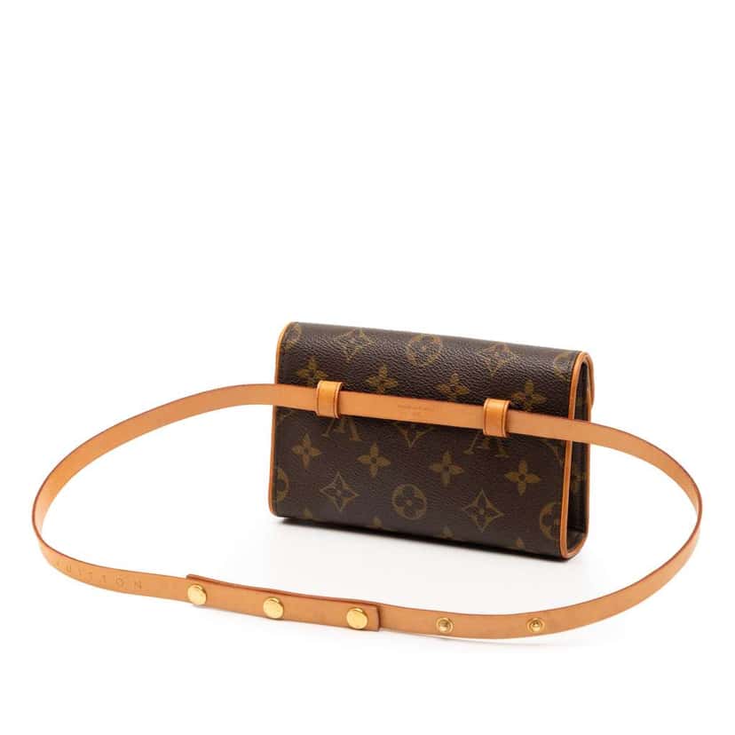 Louis Vuitton Monogram Pochette Florentine Brown Good condition - Back View