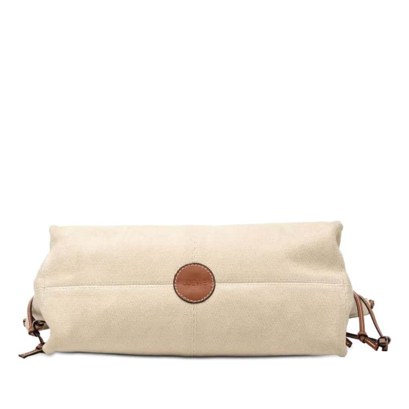 Loewe Small Canvas Cushion Tote Brown Canvas Very good condition - Inside View