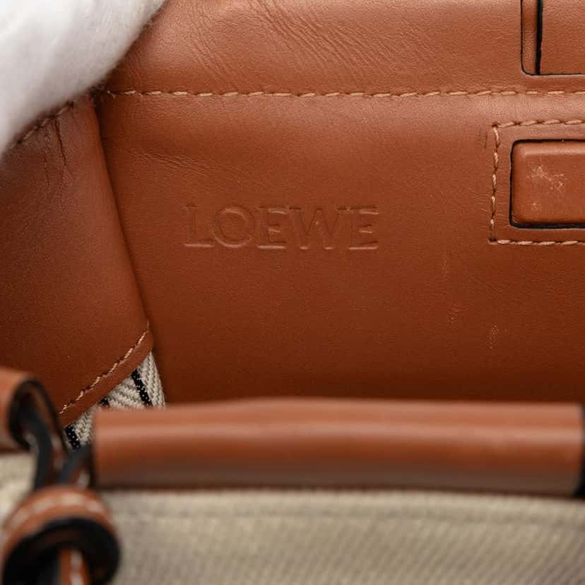 Loewe Small Canvas Cushion Tote Brown Canvas Very good condition - Box View