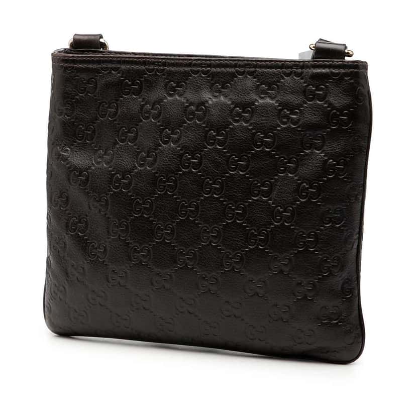 Gucci Guccissima Crossbody Brown Leather Very good condition - Back View