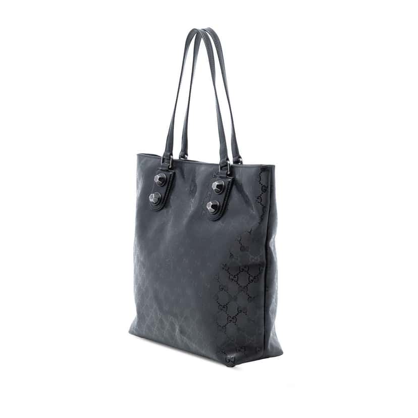 Gucci GG Imprime Tote Black Canvas Good condition - Back View
