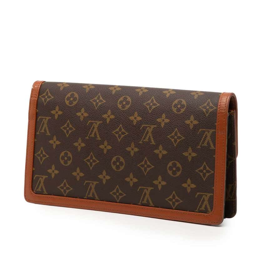 Louis Vuitton Monogram Pochette Dame GM Brown Good condition - Back View
