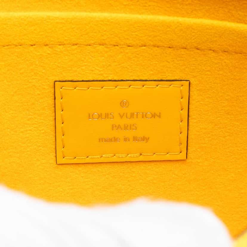 Louis Vuitton Epi Neverfull Pouch Yellow Leather Very good condition - Box View