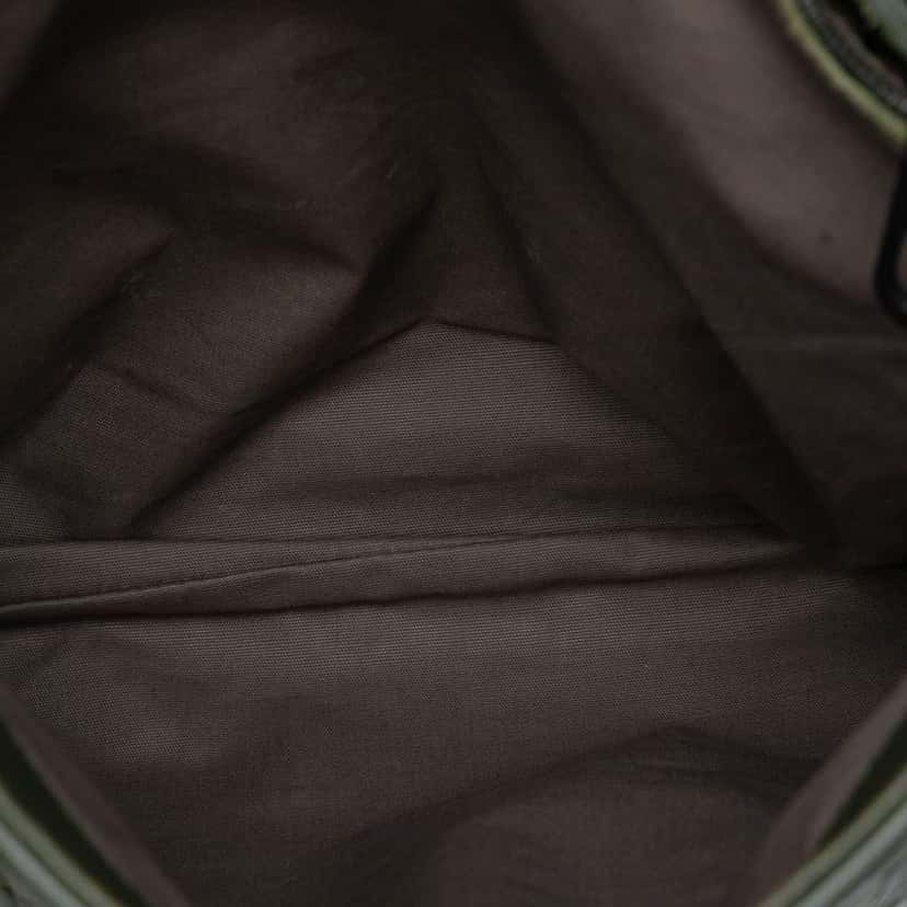 Bottega Veneta Nappa Intrecciato Crossbody Green Leather Good condition - Model View