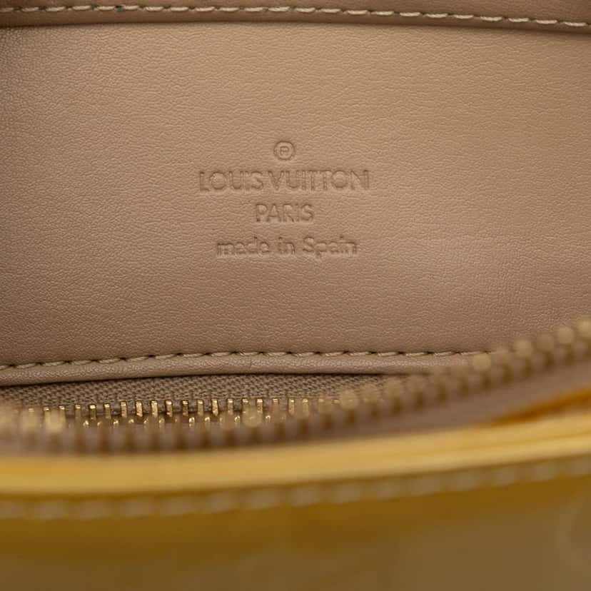 Louis Vuitton Monogram Vernis Houston Yellow Leather Very good condition - Box View