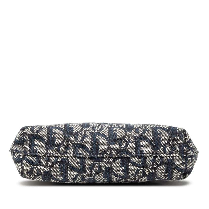 Dior Diorissimo Trotter Canvas Cosmetic Pouch Blue Canvas Very good condition - Inside View