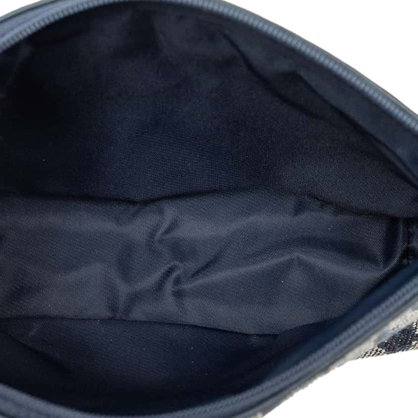 Dior Diorissimo Trotter Canvas Cosmetic Pouch Blue Canvas Very good condition - Model View