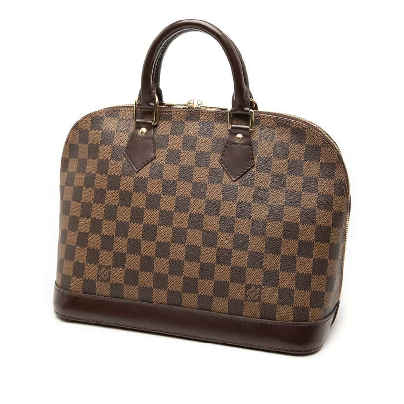 Louis Vuitton Damier Ebene Alma PM Brown Good condition - Back View