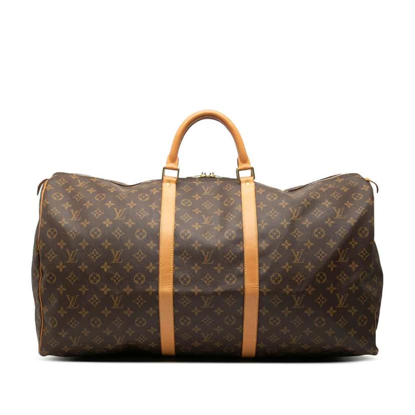 Louis Vuitton Monogram Keepall 60 Brown Good condition - Front View