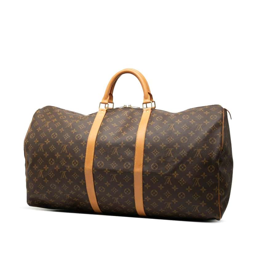 Louis Vuitton Monogram Keepall 60 Brown Good condition - Back View