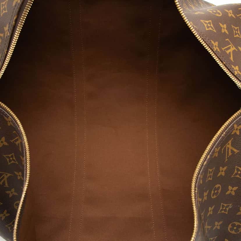 Louis Vuitton Monogram Keepall 60 Brown Good condition - Model View