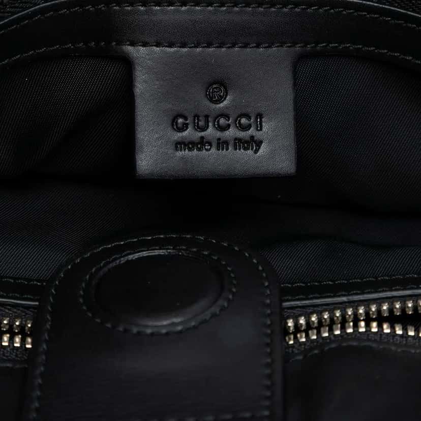 Gucci GG Supreme Web Vertical Satchel Brown Canvas Good condition - Box View