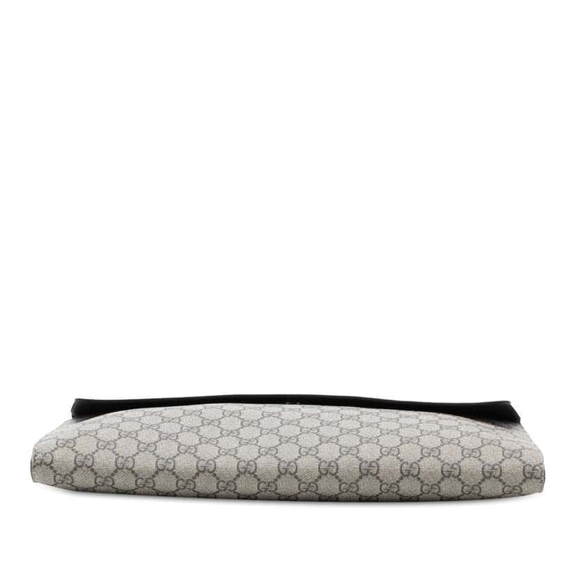 Gucci GG Supreme Envelope Clutch Brown Canvas Very good condition - Inside View