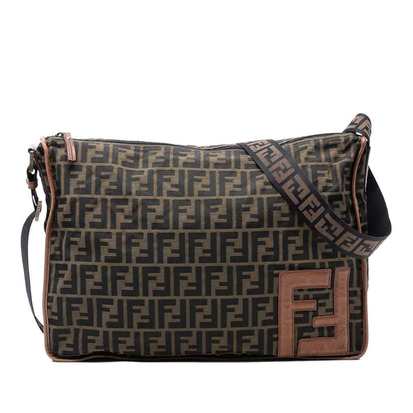 Fendi Zucca Canvas Crossbody Brown Canvas Very good condition - Front View