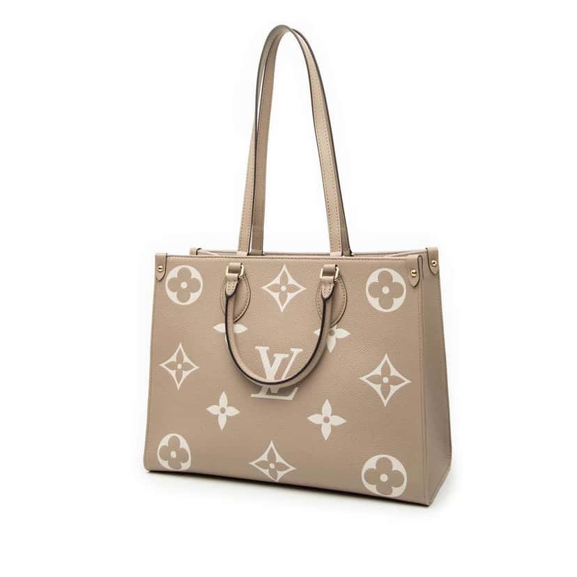 Louis Vuitton Bicolor Monogram Empreinte Giant Onthego MM Brown Leather Very good condition - Back View