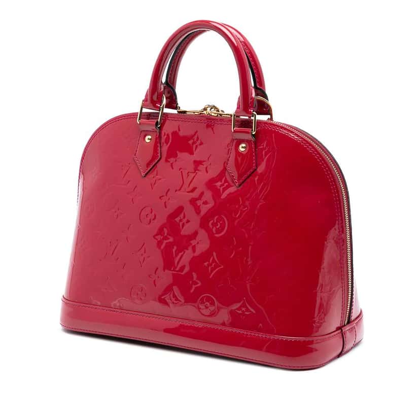 Louis Vuitton Monogram Vernis Alma PM Pink Leather Good condition - Back View