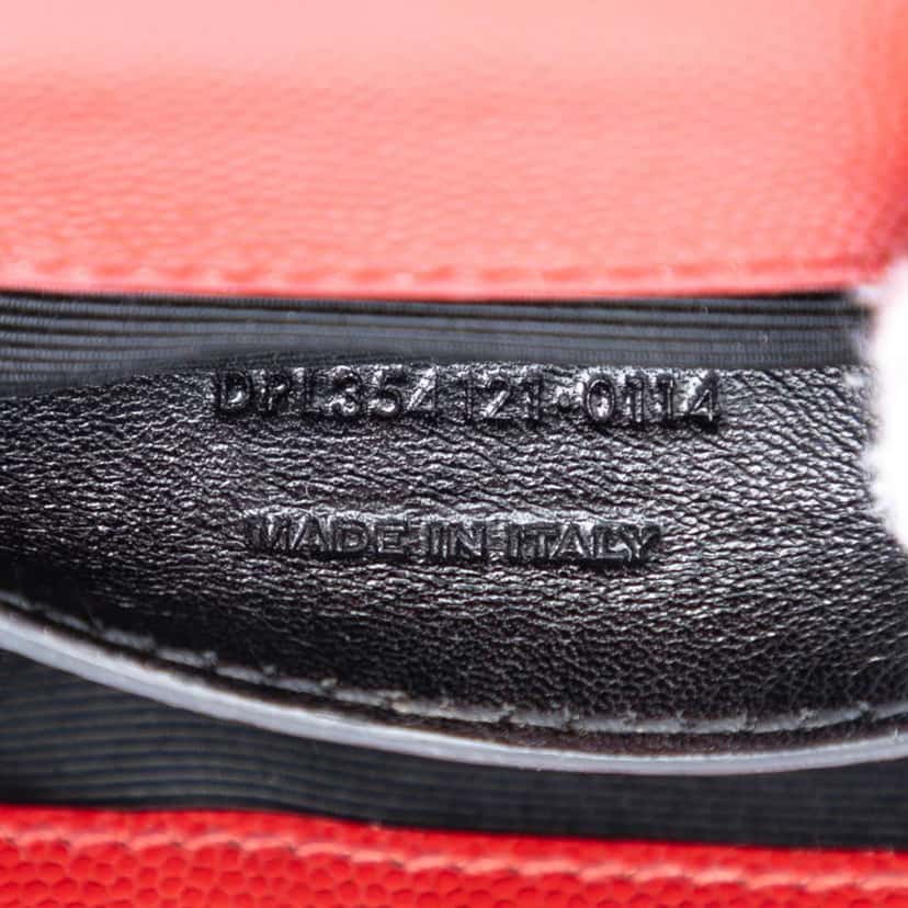 Saint Laurent Small Leather Monogram Kate Crossbody Red Leather Very good condition - Box View