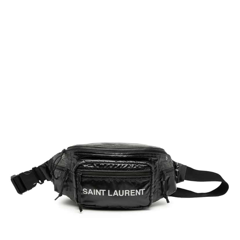Saint Laurent Nylon Nuxx Belt Bag Black Good condition - Front View