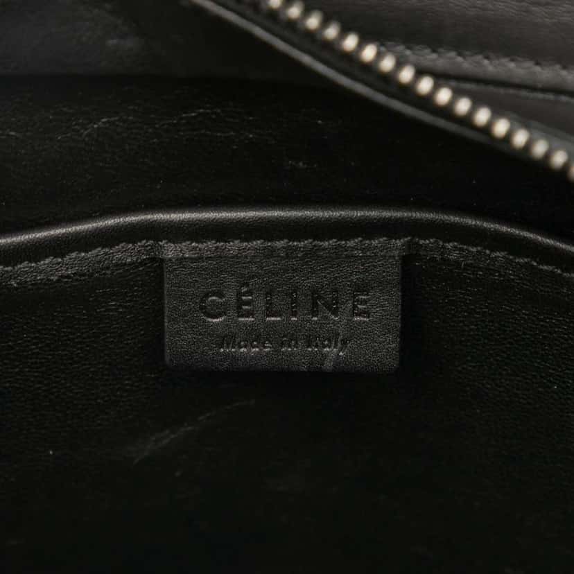 Celine Nano Tricolor Nubuck and Calfskin Luggage Tote Red Leather Good condition - Box View