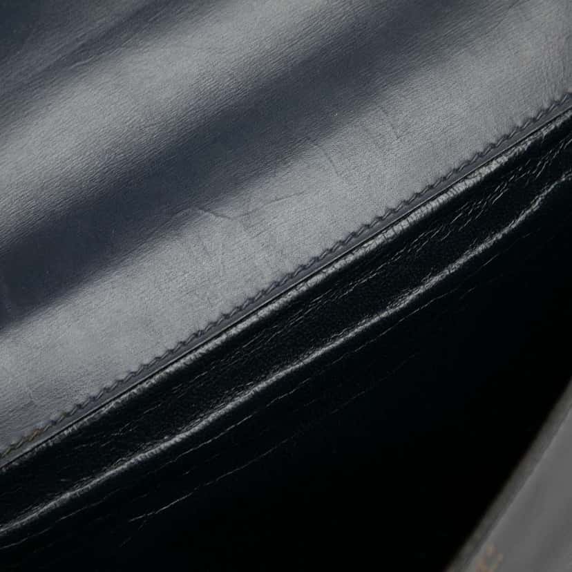 Hermès Box Calf Kirius Clutch Black Leather Good condition - Box View