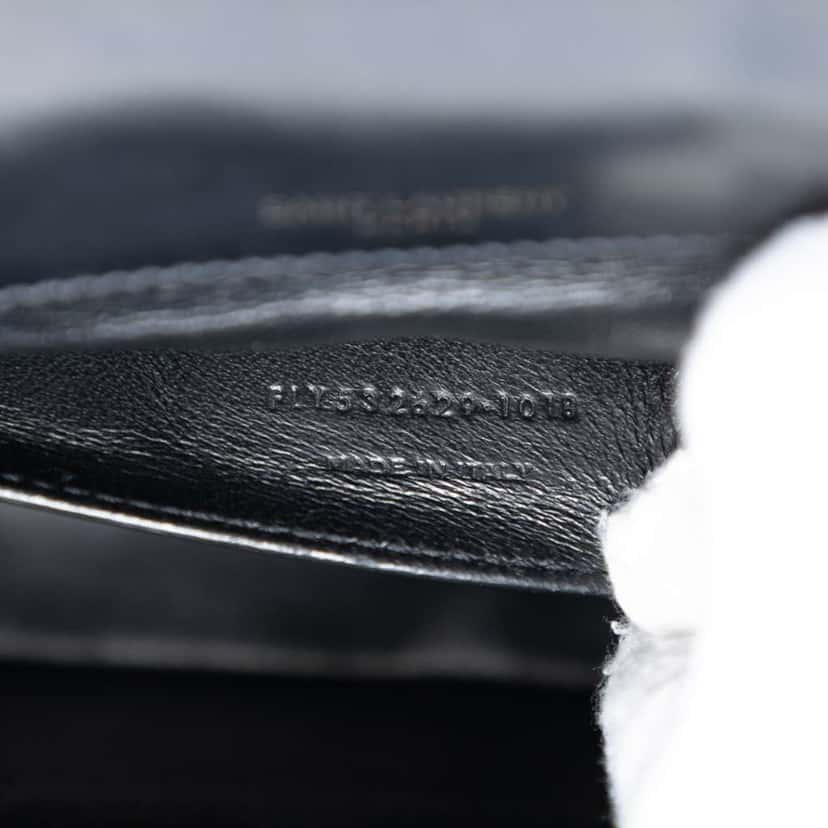 Saint Laurent Medium Leather Monogram Sulpice Crossbody Black Leather Very good condition - Box View