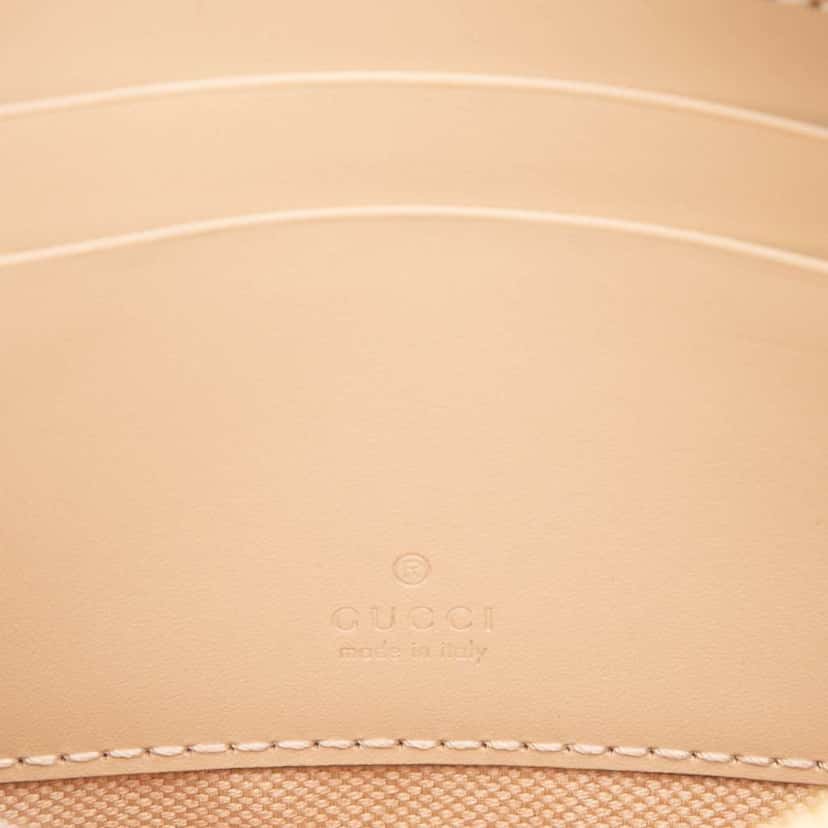 Gucci Super Mini GG Debossed Calf Chain Wallet Brown Leather Good condition - Box View