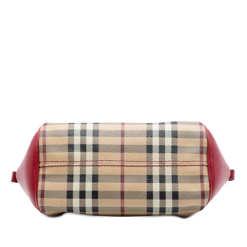 Burberry Mini Haymarket Check Coated Canvas Blaze Crossbody Brown Canvas Good condition - Inside View