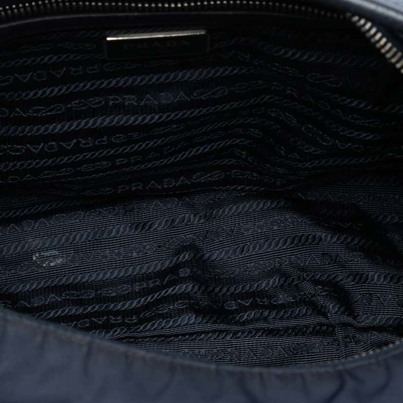 Prada Tessuto Hobo Blue Very good condition - Model View