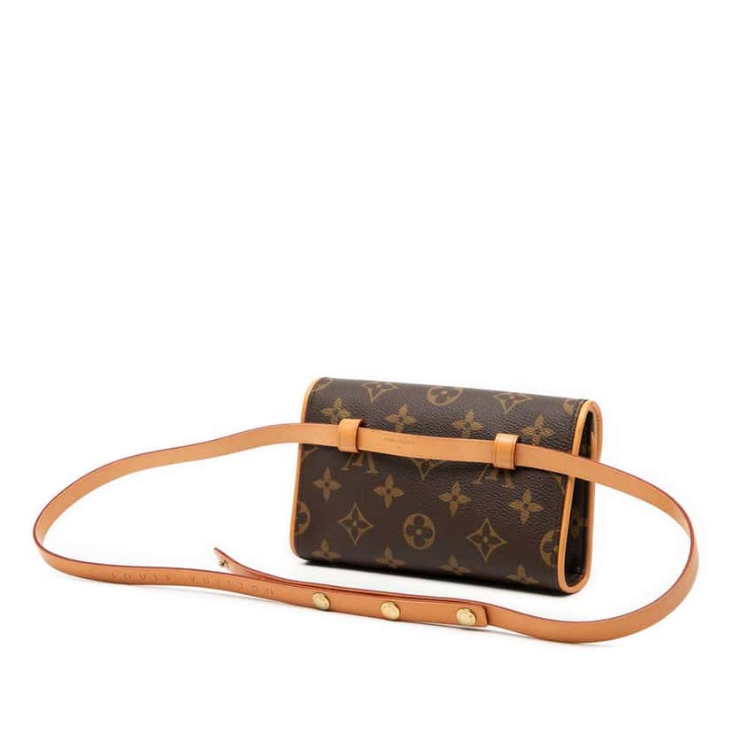 Louis Vuitton Monogram Pochette Florentine Brown Very good condition - Back View