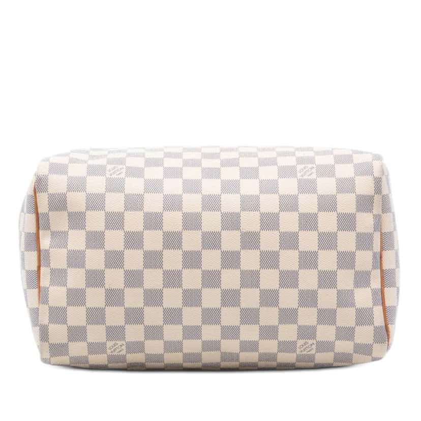 Louis Vuitton Damier Azur Speedy 30 White Good condition - Inside View