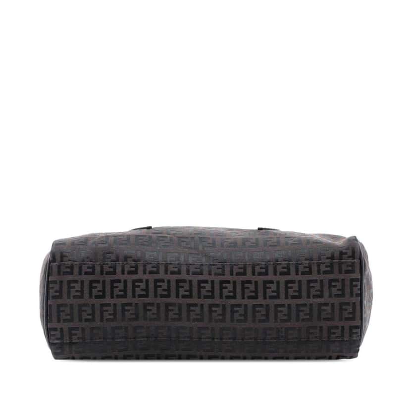 Fendi Zucchino Canvas Bauletto Boston Bag Brown Canvas Good condition - Inside View