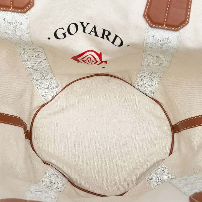 Goyard Goyardine Reversible Belharra Tote White Canvas Good condition - Model View