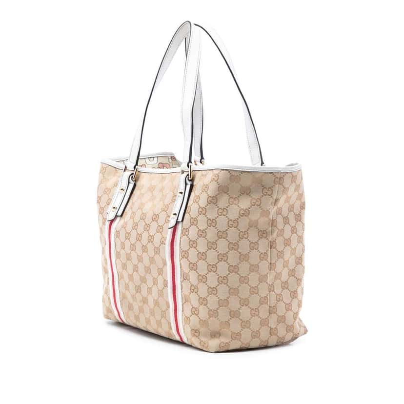 Gucci Large GG Canvas Jolicoeur Tote Brown Canvas Very good condition - Back View