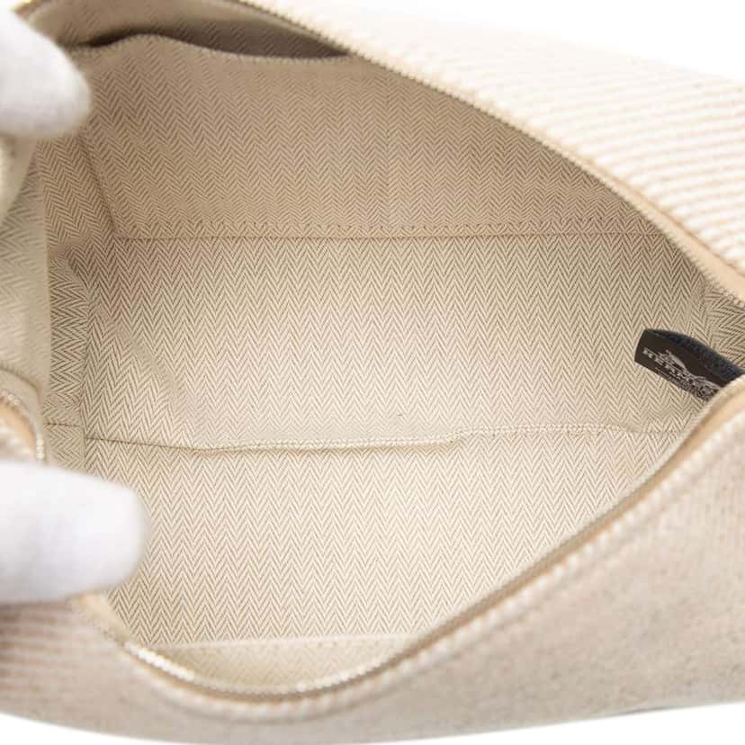 Hermès Small Wool Bride A Brac Au Carre Case Brown Wool Very good condition - Model View