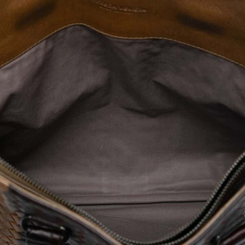Bottega Veneta Nappa Intrecciato Club Fume Briefcase Brown Leather Good condition - Model View