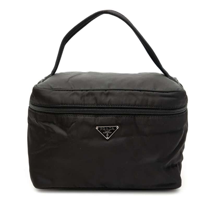 Prada Tessuto Vanity Bag Black Very good condition - Front View