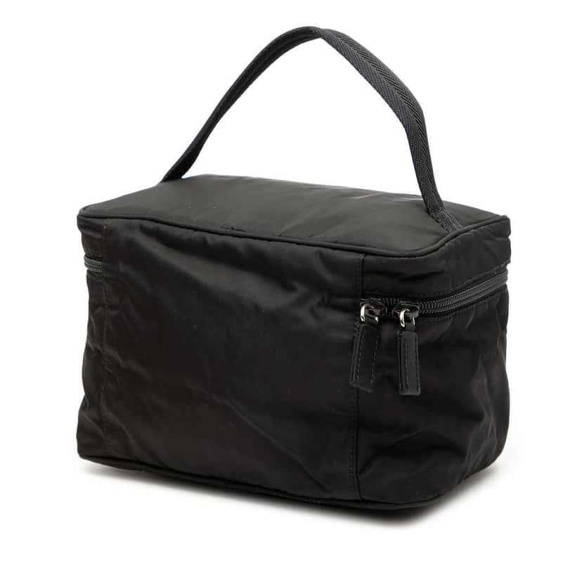 Prada Tessuto Vanity Bag Black Very good condition - Back View