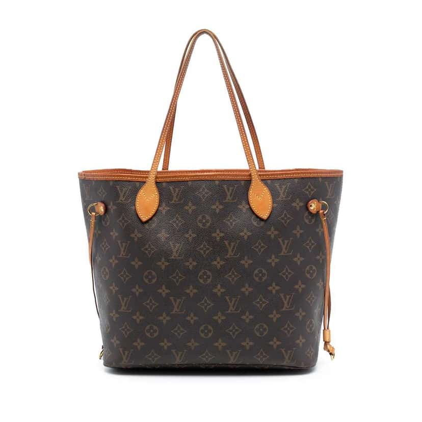 Louis Vuitton Monogram Neverfull MM Brown Good condition - Front View