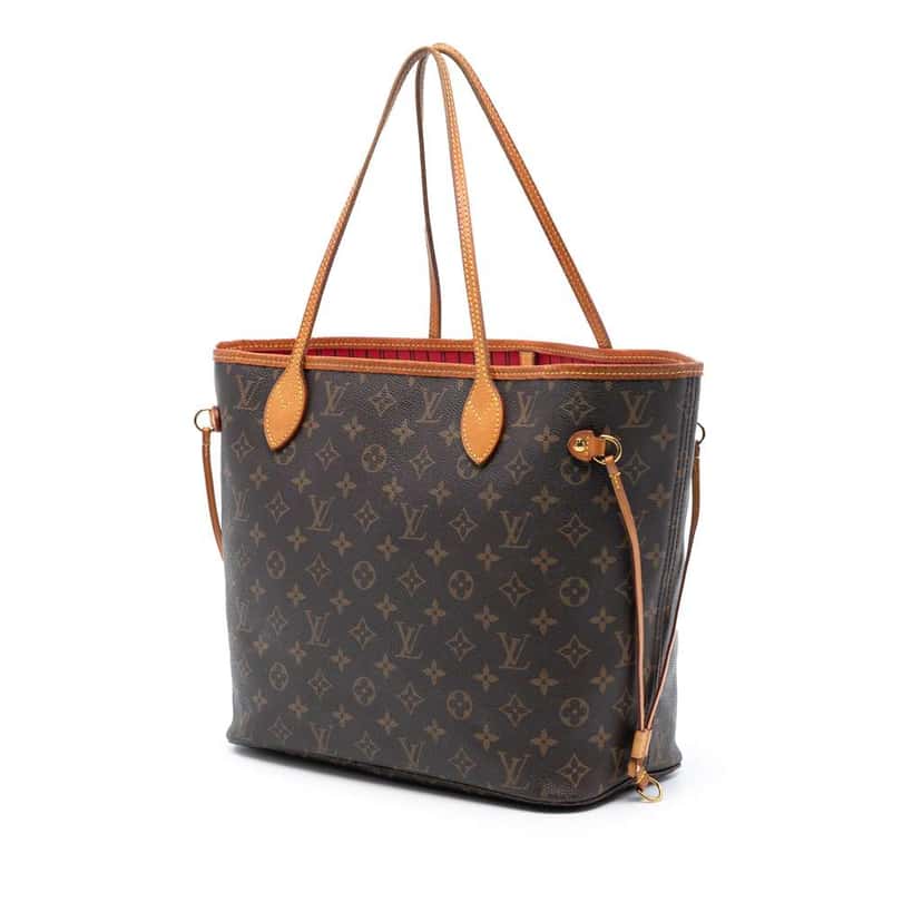 Louis Vuitton Monogram Neverfull MM Brown Good condition - Back View