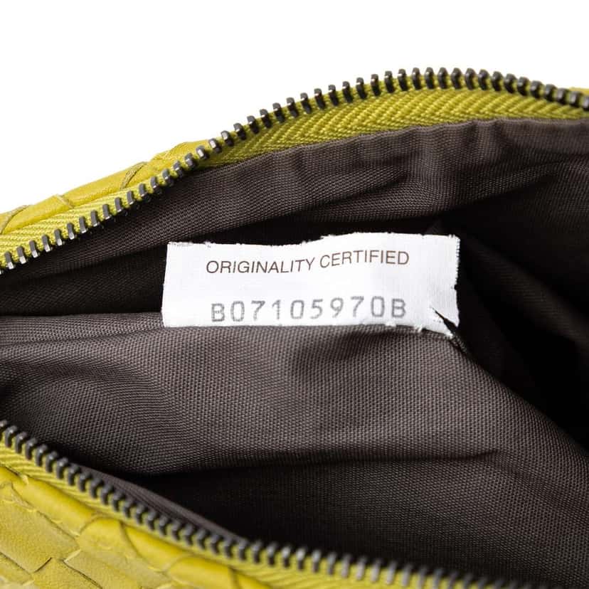 Bottega Veneta Nappa Intrecciato Crossbody Yellow Leather Very good condition - Box View