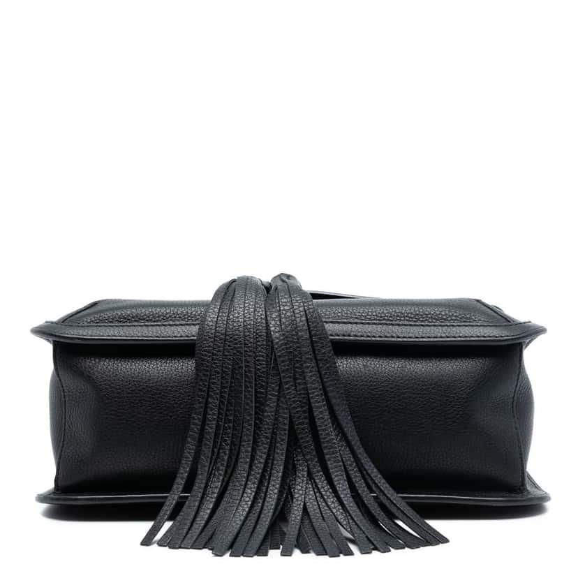 Gucci Medium Leather Bamboo Daily Crossbody Black Leather Very good condition - Inside View