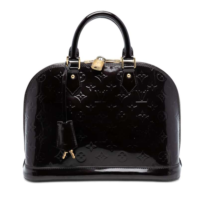 Louis Vuitton Monogram Vernis Alma PM Purple Leather Good condition - Front View