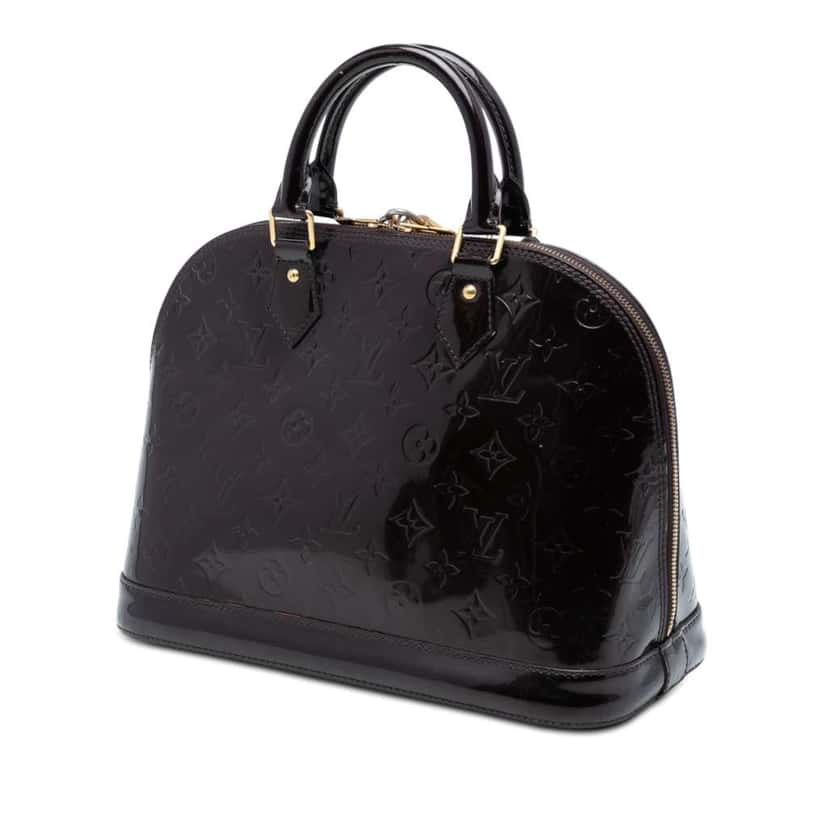 Louis Vuitton Monogram Vernis Alma PM Purple Leather Good condition - Back View