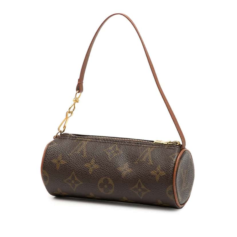 Louis Vuitton Monogram Papillon Pochette Brown Good condition - Back View