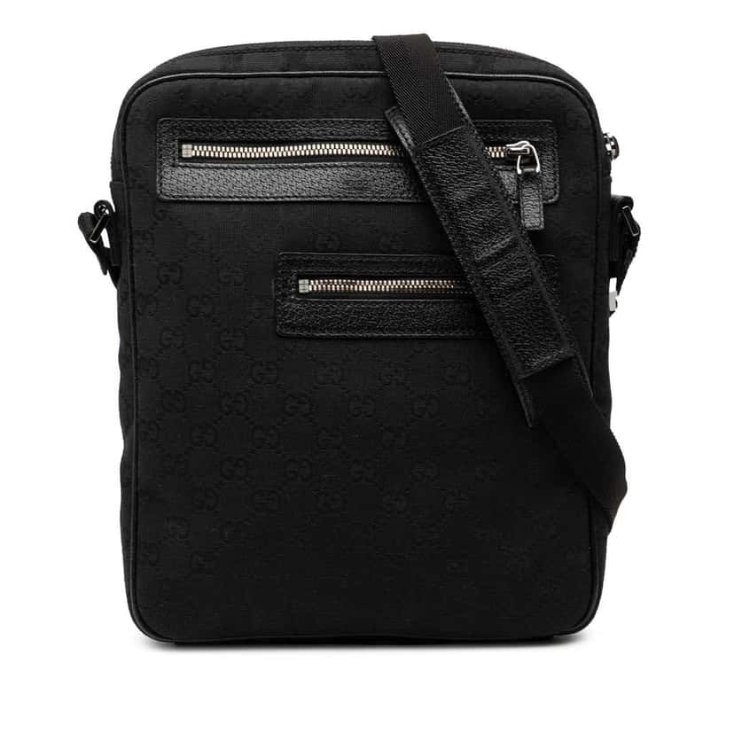 Gucci GG Canvas Crossbody Black Canvas Very good condition - Front View